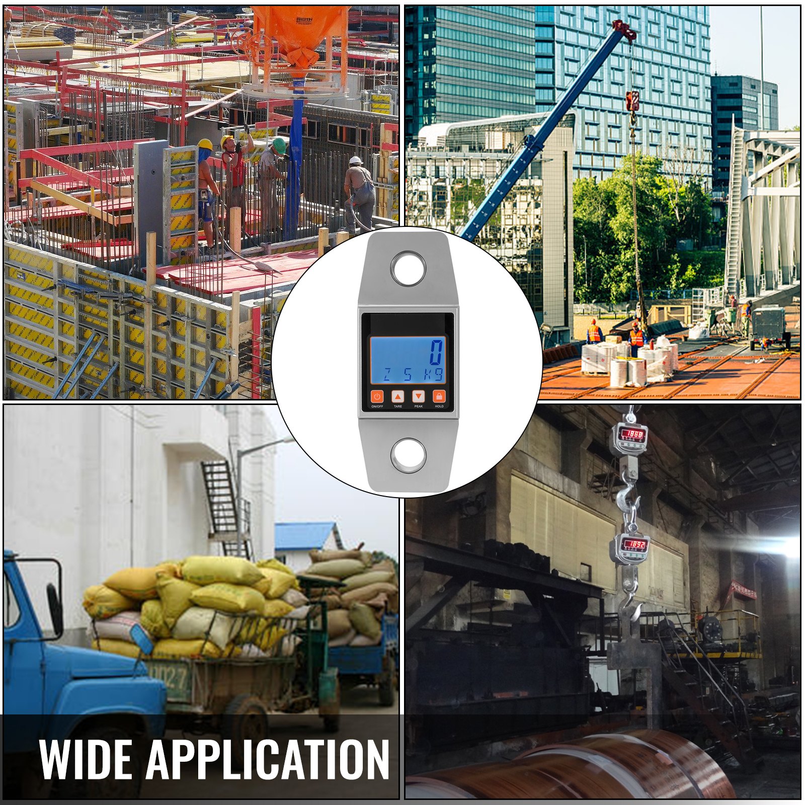 3T/6600LBS  Crane Scale Digital Hanging Scale without Hook  High Precision