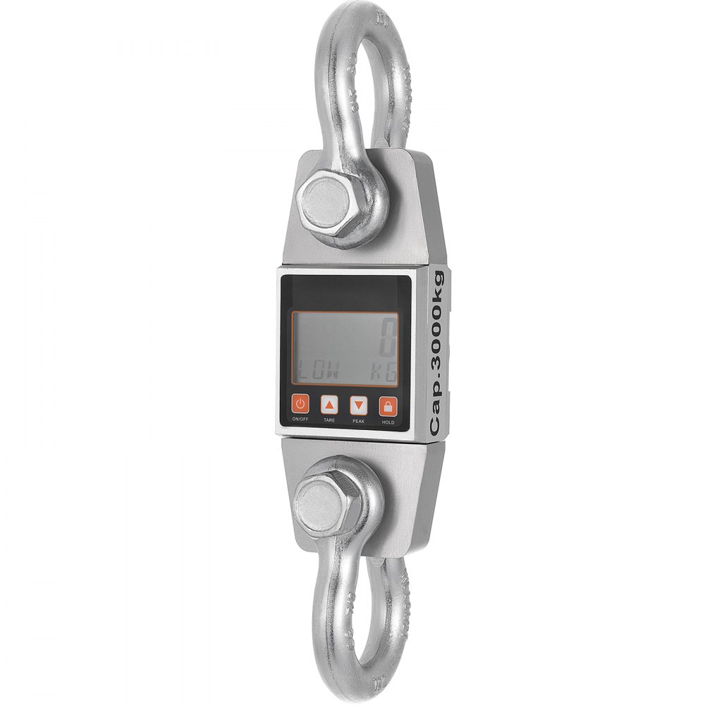 VEVOR Digital Hanging Scale 6600lbs,Crane Scale 3Ton, Heavy Duty Industrial Hanging Scale with Hook, Hanging Scale for Industrial Plants, Workshops and Agricultural Markets