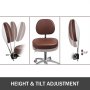 Dental Assistant Stool 360° Rotation Mobile Pu Chair Hospital Pu Leather Caster