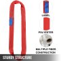12' Endless Round Lifting Sling For Choke-lifting Cylindrical Objects 11000lbs
