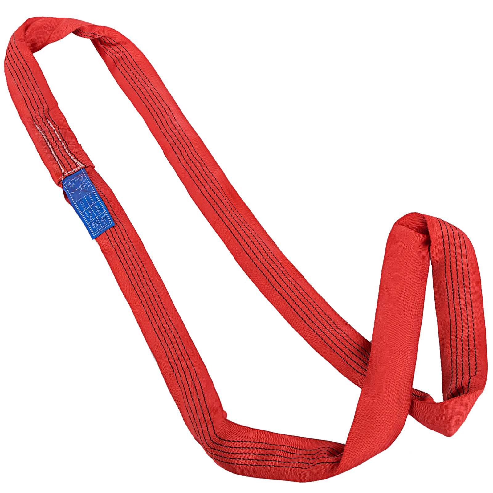 12' Endless Round Lifting Sling For Choke-lifting Cylindrical Objects 11000lbs
