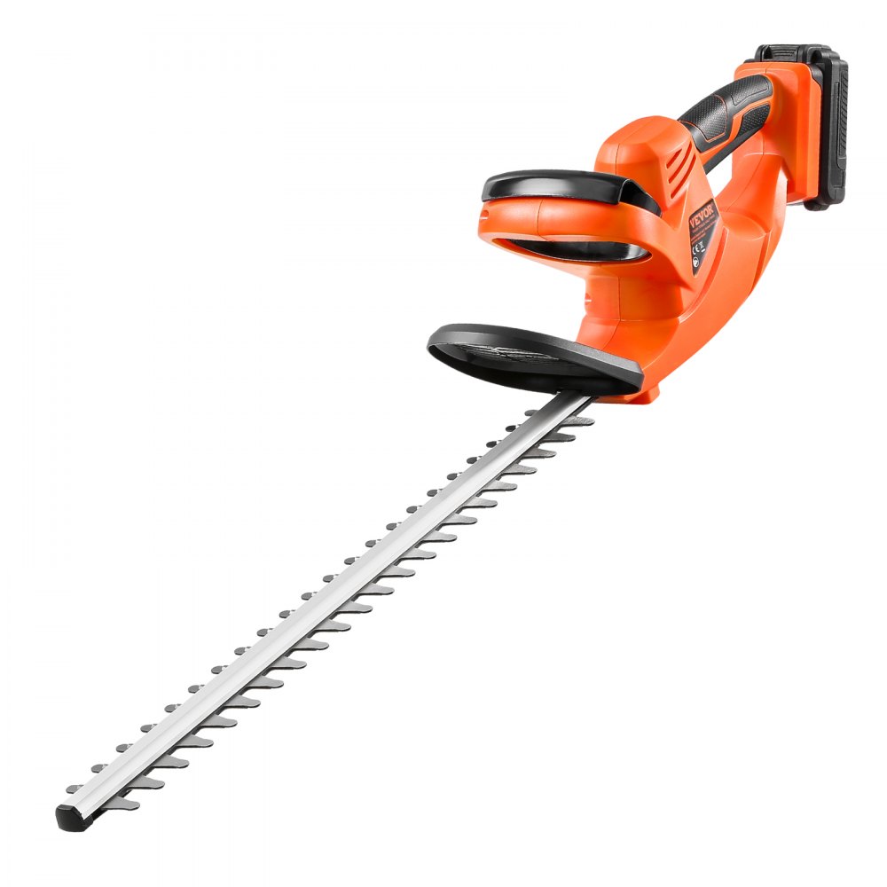 VEVOR Electric Hedge Trimmer, 1200 RPM, Cordless  Hedge Trimmer for Low Branch, 20V 2A Battery, Bush Trimmer with 20 in Dual Action Blade & Secure Design, Gardening Trimmer for Yard Lawn Care