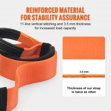 VEVOR Heavy Duty Tow Strap Recovery Kit 3" x 20 ft (MBS-36,000 lbs) Tree Saver Winch Strap, Triple Reinforced Loop & Protective Sleeves & Storage Bag , 3/4" D-Ring Shackles, for Truck Jeep SUV ATV
