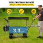 VEVOR collapsible garden cart with 3.3 cu.ft capacity for toys, garden tools, and tents.