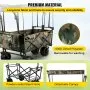 VEVOR Collapsible Folding Wagon with Removable Canopy, Heavy Duty Foldable Wagon Utility Cart for Garden, Camping, Grocery Cart, Beach Wagon Cart with Wheels and Rear Storage, Camouflage