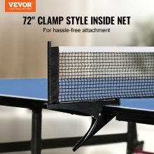 VEVOR Ping Pong Table Foldable Table Tennis Game Table Indoor with Clamp Net