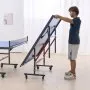 VEVOR Bordtennisbord, Professionelt Bordtennisspil, Indendørs Bærbart Bordtennisbord i MDF, Sammenklappeligt Bordtennisbord med Hurtigklemmenet og Låsbare Hjul, 10 Minutters Nem Montering, 18 mm Bordplade