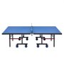 Mesa de pingue-pongue VEVOR, jogo profissional de tênis de mesa, mesa de pingue-pongue portátil de MDF para ambientes internos, mesa de pingue-pongue dobrável com rede de fixação rápida e rodas com trava, montagem fácil em 10 minutos, tampos de mesa de 25 mm