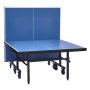Mesa de pingue-pongue VEVOR, jogo profissional de tênis de mesa, mesa de pingue-pongue portátil de MDF para ambientes internos, mesa de pingue-pongue dobrável com rede de fixação rápida e rodas com trava, montagem fácil em 10 minutos, tampos de mesa de 25 mm