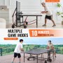 VEVOR Ping Pong Table Foldable Table Tennis Game Table Indoor Outdoor with Net