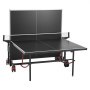 VEVOR Ping Pong Table, Professional Table Tennis Game, Indoor/Outdoor All Weather Aluminum Table Tennis Table, Portable Foldable Table with Quick Clamp Net & Large Lockable Wheels, 10 Minute Assembly