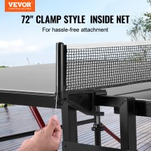 VEVOR Ping Pong Table Foldable Table Tennis Game Table Indoor Outdoor with Net