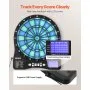 VEVOR Electronic Dart Board, LED-Illuminated Target Dartboard with 48 Games & 500+ Variations, Includes 6 Dart Shafts with Flights & 50 Soft Tips, Cricket Scoring LCD Screen - Supports Up to 8 Players