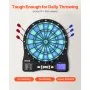 VEVOR Electronic Dart Board, LED-Illuminated Target Dartboard with 48 Games & 500+ Variations, Includes 6 Dart Shafts with Flights & 50 Soft Tips, Cricket Scoring LCD Screen - Supports Up to 8 Players