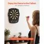 VEVOR Electronic Dart Board, 13.5" Target Dartboard with 43 Games & 200+ Variations for Up to 8 Players, 6 Dart Shafts with Flights & 50 Soft Tips, Color LCD Scoring Screen for Home Party Game Rooms