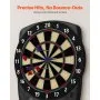 VEVOR Electronic Dart Board, 13.5" Target Dartboard with 43 Games & 200+ Variations for Up to 8 Players, 6 Dart Shafts with Flights & 50 Soft Tips, Color LCD Scoring Screen for Home Party Game Rooms