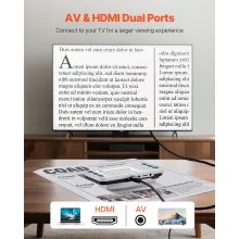 VEVOR Portable Digital Magnifier 5" HD Electronic Video Magnifier 2X - 48X Zoom