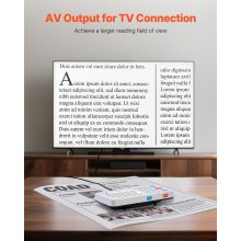 VEVOR Portable Digital Magnifier 5" HD Electronic Video Magnifier 4X - 32X Zoom