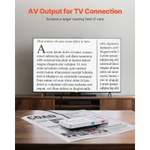VEVOR Portable Digital Magnifier 5" HD Electronic Video Magnifier 4X - 32X Zoom
