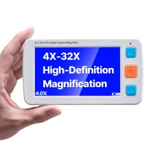 VEVOR Portable Digital Magnifier 5" HD Electronic Video Magnifier 4X - 32X Zoom