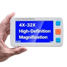 VEVOR Portable Digital Magnifier 5" HD Electronic Video Magnifier 4X - 32X Zoom