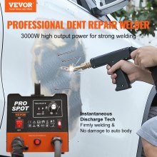 VEVOR Stud Welder Dent Repair Kit 3 KW Spot Welder Dent Extrator e 6 modos de soldagem