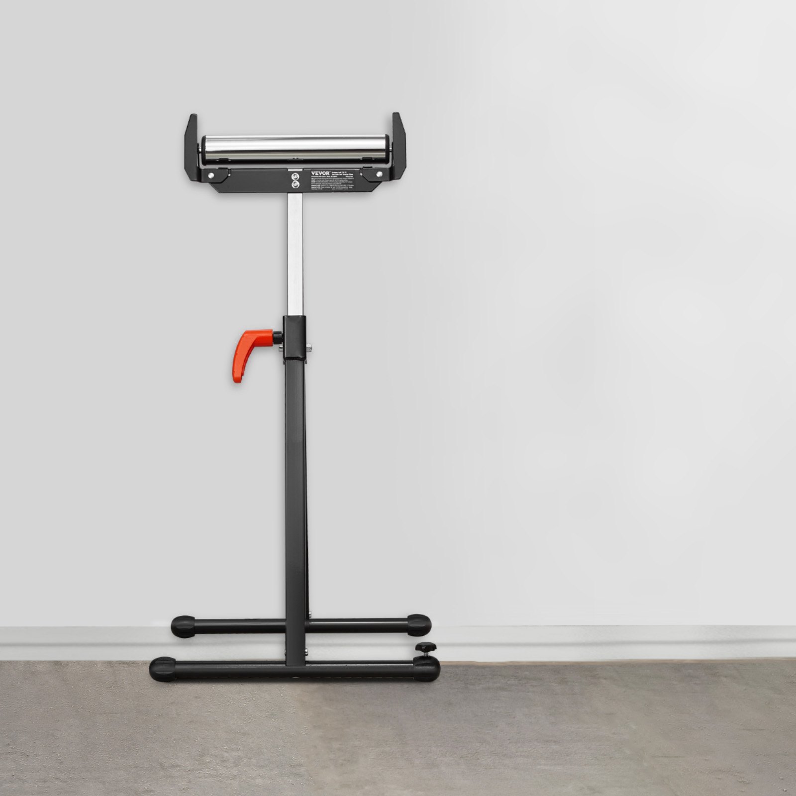 VEVOR görgős állvány, 113 kg-os teherbírás, 69-109 cm-es állítható magasságú, összecsukható, nagy teherbírású, élvezetőkkel és 29 cm-es polírozott acél görgőfejjel, asztali körfűrész kiadó famegmunkáló hosszabbító tartóhoz