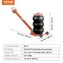 VEVOR Air Jack, 3 Ton/6600 lbs, 1-6S Pneumatic Lifting Jack with Heightened Column & Adjustable Handle, Compact, Easy-to-Lift & Space-Saving Jack with Thick Rubber Pad, Fits for Sedan, SUV, Pickup Truck