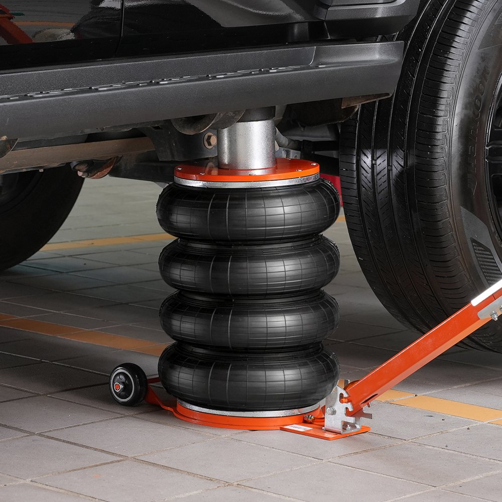 VEVOR Air Jack, 6 Ton/13000 lbs, 2-5 S Pneumatic Lifting Jack with Heightened Column & Adjustable Handle, Easy-to-Lift & Space-Saving Jack with Thick Rubber Pad, Fits for Sedan, SUV, Pickup Truck