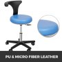 VEVOR Medical Dental Stool Dentist Chair with 360 Degree Rotation Armrest PU Leather Assistant Stool Chair Height Adjustable from 18.9 to 24.4inches