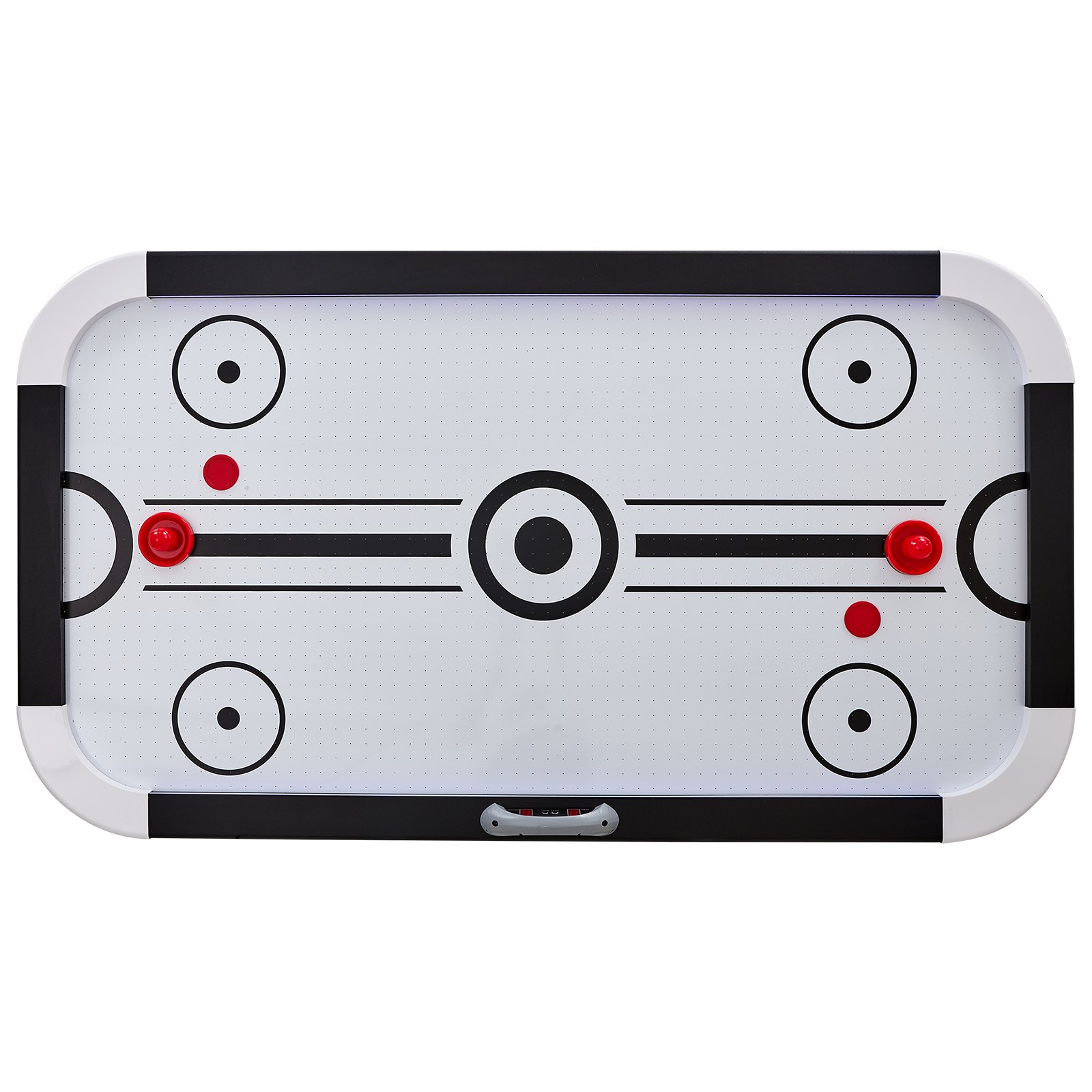 VEVOR Air-Powered Hockey Table, Indoor Hockey Table for Kids and Adults, LED Sports Hockey Game with 2 Pucks, 2 Pushers, and Electronic Score System, Arcade Gaming Set for Game Room Family Home