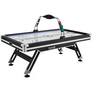 VEVOR Air-Powered Hockey Table, 89″ Indoor Hockey Table for Kids and Adults, LED Sports Hockey Game with 2 Pucks, 2 Pushers, and Electronic Score System, Arcade Gaming Set for Game Room Family Home | VEVOR US