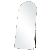 VEVOR Espejo de cuerpo entero arqueado, 71'' x 30'', espejo de pie grande para colgar en la pared con marco de aleación de aluminio, espejo de tocador de cuerpo entero para sala de estar y dormitorio, color negro