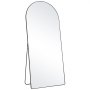 VEVOR Arched Full Length Mirror, 71" x 32", Large Free Standing Leaning Hanging Wall Mounted Floor Mirror with Stand Aluminum Alloy Frame, Full Body Dressing Mirror for Living Room Bedroom, Black