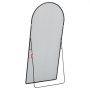 VEVOR Arched Full Length Mirror, 71" x 32", Large Free Standing Leaning Hanging Wall Mounted Floor Mirror with Stand Aluminum Alloy Frame, Full Body Dressing Mirror for Living Room Bedroom, Black