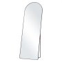 VEVOR Arched Full Length Mirror, 65'' x 22'', Large Free Standing Leaning Hanging Wall Mounted Floor Mirror with Stand Aluminum Alloy Frame, Full Body Dressing Mirror for Living Room Bedroom, Black