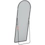 VEVOR Arched Full Length Mirror, 65" x 22", Large Free Standing Leaning Hanging Wall Mounted Floor Mirror with Stand Aluminum Alloy Frame, Full Body Dressing Mirror for Living Room Bedroom, Black