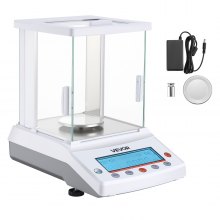 VEVOR Analytical Balance Lab Scale 120 g x 0.001 g Accuracy g/oz/ct/mg 4 Units