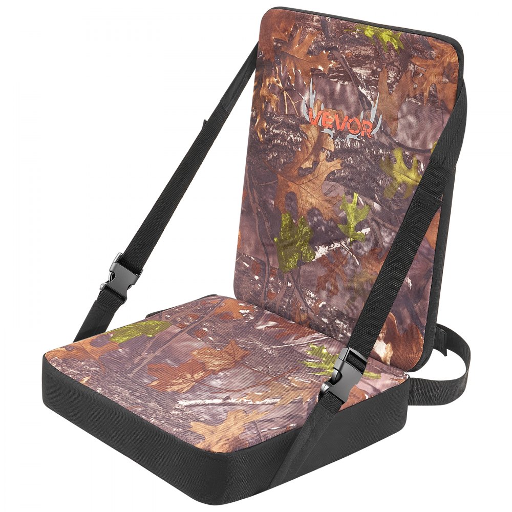 VEVOR Heated Hunting Seat Cushion, 3 Heat Levels, USB Powered, Backrest, for Tree Stands & Hunting Blinds, Self-Supporting Seat, 10-Hour Runtime Portable Pad for Camping & Fishing