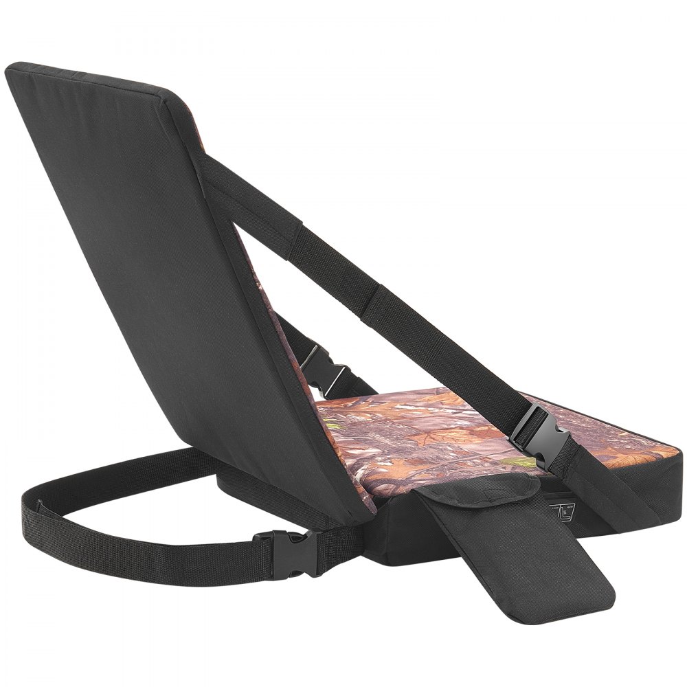 VEVOR Heated Hunting Seat Cushion, 3 Heat Levels, USB Powered, Backrest, for Tree Stands & Hunting Blinds, Self-Supporting Seat, 10-Hour Runtime Portable Pad for Camping & Fishing
