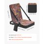 VEVOR Heated Hunting Seat Cushion, 3 Heat Levels, USB Powered, Backrest, for Tree Stands & Hunting Blinds, Self-Supporting Seat, 10-Hour Runtime Portable Pad for Camping & Fishing