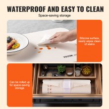 VEVOR Electric Warming Tray Rollable Food Warming Mat w/ Temp Control for Buffet