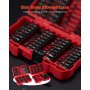 Screwdriver Bit Set 101-Piece Magnetic Bits Blackened Finish with Storage Case