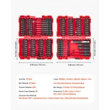 Screwdriver Bit Set 101-Piece Magnetic Bits Blackened Finish with Storage Case
