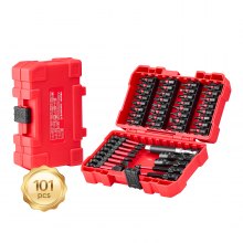 Screwdriver Bit Set 101-Piece Magnetic Bits Blackened Finish with Storage Case
