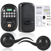 VEVOR Keyless Entry Door Lock with Handle Electronic Door Lock Password and Key