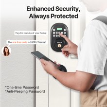 VEVOR Keyless Entry Door Lock with Handle Electronic Door Lock Password and Key