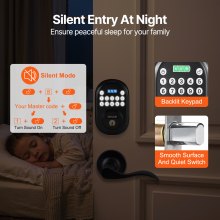 VEVOR Keyless Entry Door Lock with Handle Electronic Door Lock Password and Key