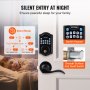 VEVOR Keyless Entry Door Lock with Handle, Electronic Keypad Entry Lever, Password and Key Unlock Combination Door Lock, Auto-Locking Keypad Door Lock with Deadbolt for Front Door, Matte Black
