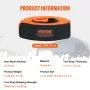VEVOR Polyester Heavy Duty Tow Strap Recovery Kit 3" x 30 ft/7.6 cm x 9.1 m (MBS-36,000 lbs/16,329 kg) Winch Strap, Triple Reinforced Loop, Snatch Strap + 2" (5.1 cm) Shackle Hitch Receiver + 3/4" (1.9 cm) D-Ring Shackles (2PCS) + Storage Bag